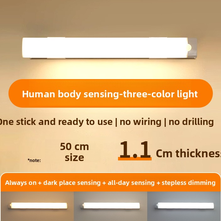 Ultra-Thin Motion Sensor LED Cabinet Light
